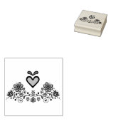 Nordische/skandinavische Folk-Blume, Volkskunde Gummistempel (Stempel)