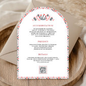 Nordische Skandinavische Volkskunst Hochzeit Einladung