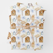 Nordische skandinavische Weihnachten Geschenkpapier Set (Beispiel)