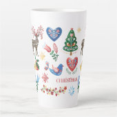 Nordische skandinavische Weihnachtsmuster-Tasse Milchtasse (Vorderseite)