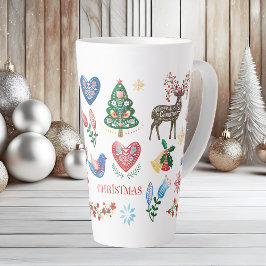 Nordische skandinavische Weihnachtsmuster-Tasse Milchtasse