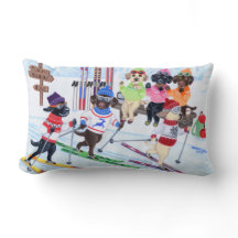 Nordische Ski fahrende Labradors Malerei