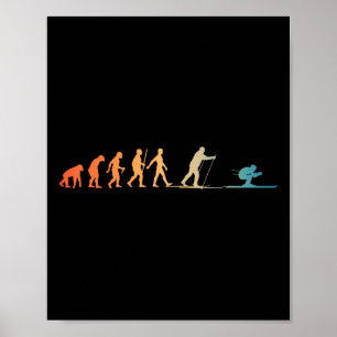 Nordische Ski-Kunst Männer Frauen Snowboard Skifah Poster
