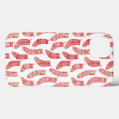 Nordische Strumpf Red White Case-Mate iPhone Hülle (Rückseite (Horizontal))