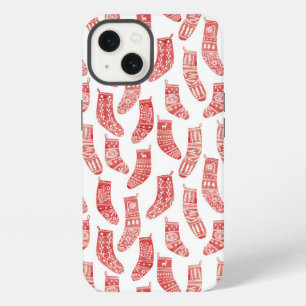 Nordische Strumpf Red White iPhone 13 Hülle