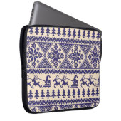 Nordische Tradition: Nahtloses Muster Laptopschutzhülle (Vorne Rechts)