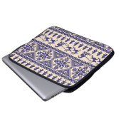 Nordische Tradition: Nahtloses Muster Laptopschutzhülle (Vorne Knopf)