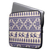 Nordische Tradition: Nahtloses Muster Laptopschutzhülle (Vorderseite Links)