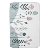 Nordische Vögel & Wald Badematte (Vorderseite Vertikal)