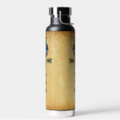 Nordische Volkskunst-Eule Trinkflasche (Links)