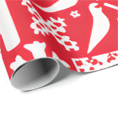 Nordische Weihnachten Geschenkpapier (Rolleneckpunkt)