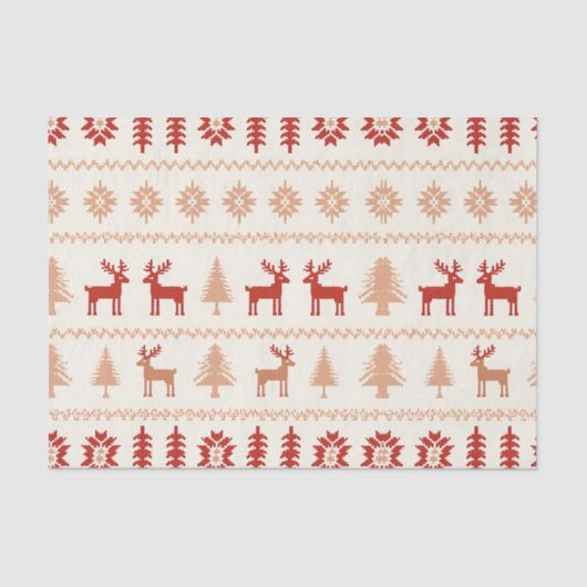 Nordische Weihnachten Seidenpapier (Vorderseite)