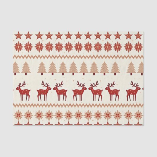 Nordische Weihnachten Seidenpapier (Vorderseite)