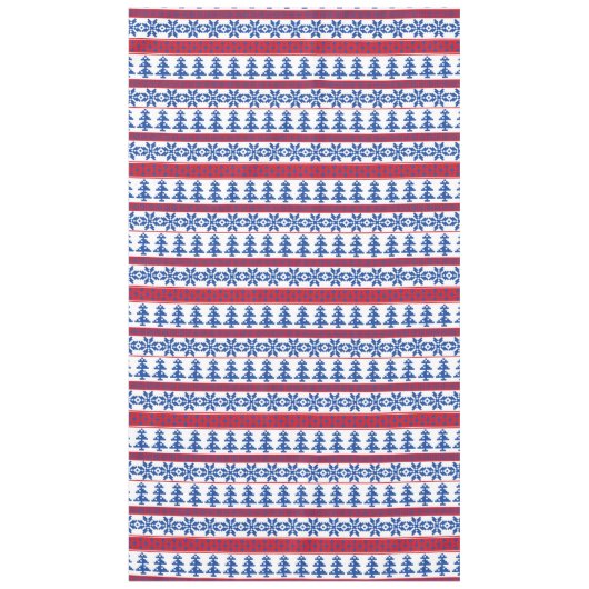 Nordische Weihnachtsbäume Tischdecke (Vorderseite)