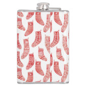 Nordische Weihnachtsbaumplanen - Rote und weiße St Flachmann (Rückseite)