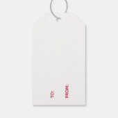 Nordische Weihnachtsbaumplanen - Rote und weiße St Geschenkanhänger (Rückseite)