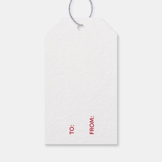 Nordische Weihnachtsbaumplanen - Rote und weiße St Geschenkanhänger (Rückseite)