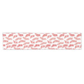 Nordische Weihnachtsbaumplanen - Rote und weiße St Kurzer Tischläufer (Horizontal)