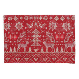 Nordische Weihnachtsbestickt Kissenbezug