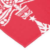 Nordische Weihnachtsdekorationen Tischdecke (Schrägansicht)