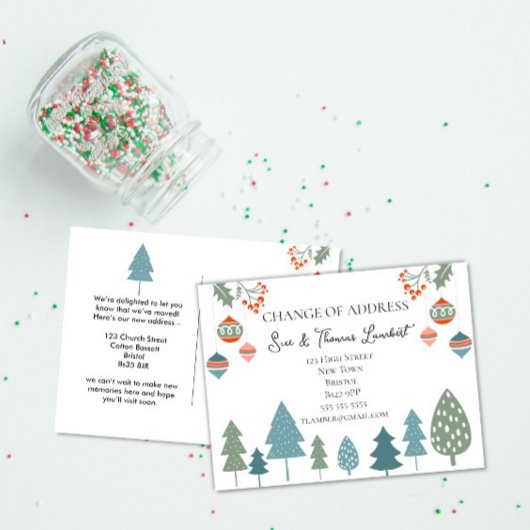 Nordische Weihnachtsfeiertage Adressierung Skandin Postkarte