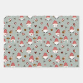 Nordische Weihnachtsgnomien Geschenkpapier Set (Vorderseite 2)