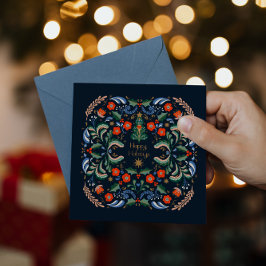 Nordische Weihnachtsgrüße Karte