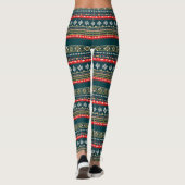 Nordische Weihnachtsmuster Leggings (Rückseite)