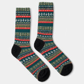 Nordische Weihnachtsmuster Socken (Rechts)