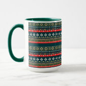 Nordische Weihnachtsmuster Tasse (Links)