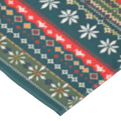Nordische Weihnachtsmuster Tischdecke (Schrägansicht)