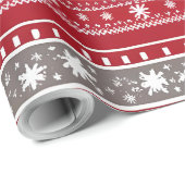 Nordische Weihnachtsverpackung Geschenkpapier (Rolleneckpunkt)