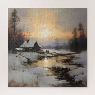 Nordische Winterlandschaft Puzzle