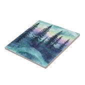 Nordischer Aurora-Wald-Muster Fliese (Seite)