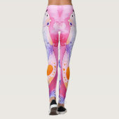 Nordischer Bär in Wasserfarbe Leggings (Rückseite)