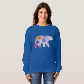 Nordischer Bär in Wasserfarbe Sweatshirt (Vorne ganz)