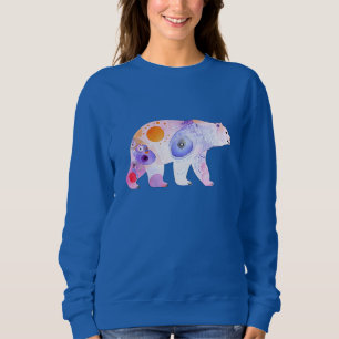 Nordischer Bär in Wasserfarbe Sweatshirt