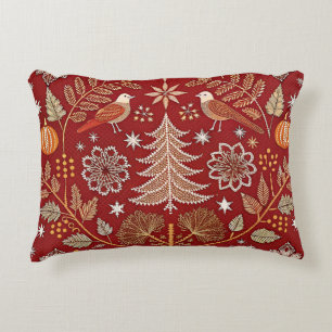 Nordischer bestickter Kissendecker Weißer Thread Dekokissen