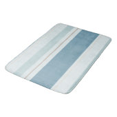 Nordischer Blaue Horizontstreifen Badematte (Schrägansicht)