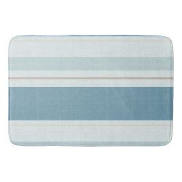 Nordischer Blaue Horizontstreifen Badematte