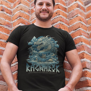 Nordischer Drache Wikinger Asatru Jörmungandr Ragn T-Shirt