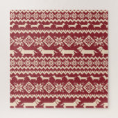 Nordischer Hund: Quirky Illustrationsmuster. Puzzle (Vertikal)