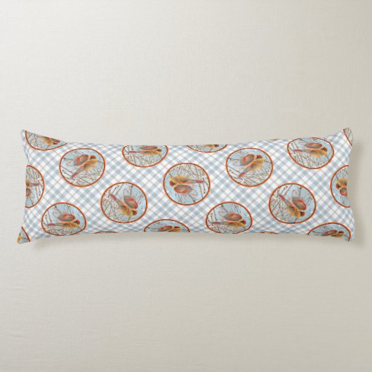 Nordischer Kardinal im Schnee Original Foto Seitenschläferkissen (Vorderseite)