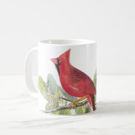 Nordischer Kardinal von Audubon Kaffee Tasse