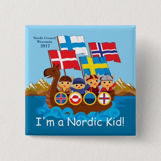 Nordischer Kinderknopf 2017 Button (Vorderseite)