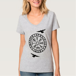 Nordischer Kompass, Raben, Huginn, Muninn, Viking T-Shirt
