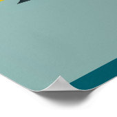 Nordischer Mondboot Poster (Ecke)