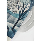 Nordischer Moonlit-Wald, kundenspezifisch Geschirrtuch