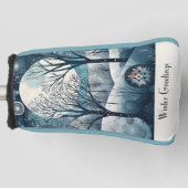 Nordischer Moonlit-Wald, kundenspezifisch Golf Headcover (Vorderseite)