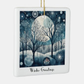 Nordischer Moonlit-Wald, kundenspezifisch Keramikornament (Rechts)